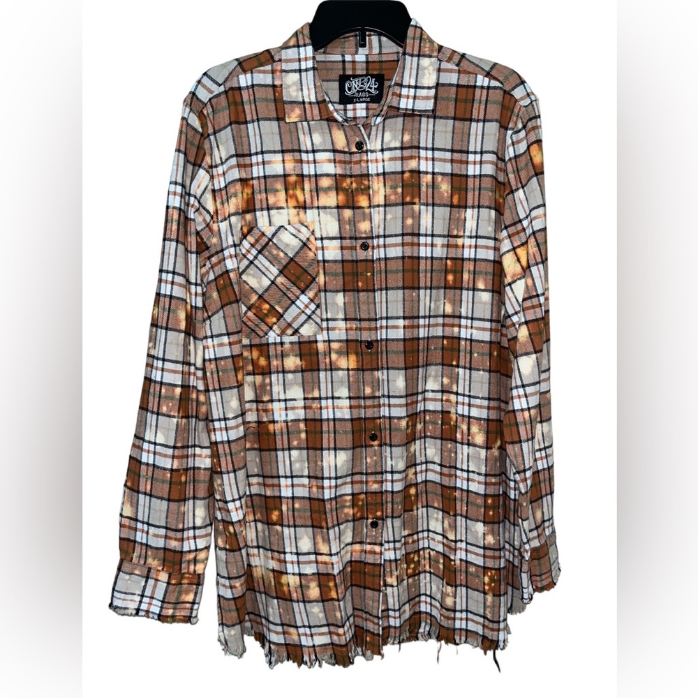 NWT One 24 Rags Bleached Flannel